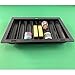 Yuanhe Plastic Poker,Blackjack,Casino Table Dealer chip Tray with 2 Card Slots,350-chip Capacity