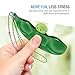 Maxboost Fidget Bean Fidget Toy Squeeze-a-Bean Soybean (3 Pack) Edamame Keychain Set [Mobile Keyring Friendly] Prime Stress Reliever Focus Fidget Toys for Kid and Adult Great for Work, Office, School
