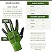 Bamboo Gardening Gloves - Ultra Grip, Nitrile Protective Coating Against Cuts Barehand Work Glove for Gardening, Fishing, Clamming, Restoration Work Thin Safety (Large)