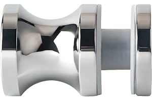Alise Shower Glass Door Handle,Sliding Shower Doors Knob,One Sided Pull Hardware Replacement Parts for Bathroom Glass Doors,L9000 Solid SUS304 Stainless Steel Polished Chrome