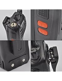 Baofeng BF 888S recargables 3 miles (Rango de 5 km) de largo 5 W Two Way Radio Walkie Talkies 16 canales Radio portátil construido en linterna LED auricular con micrófono (8 unidades) 8 unidades