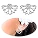 Lotus Studs Ear Crawler Earrings Cuff Climber Ear Wrap Pin Vine Pierced Charms Rhinestone Clip On Jewelry Silver Plated