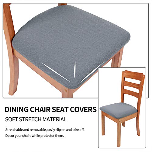 smiry Seat Covers for Dining Room Chairs Stretch Jacquard Dining Room