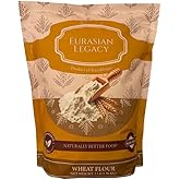 Eurasian Legacy Non-GMO, Unbleached, Glyphosate-Free, High-Protein Wheat Flour, Perfect for Bread & Baking, 3 lb