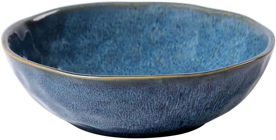 ACZZ Xiao-Bowl 7.0 inch Eco-Friendly Brief Solid Porcelain Western Serving Plate Ramen Fruit Salad Noodles Dinner Dish Dinnerware