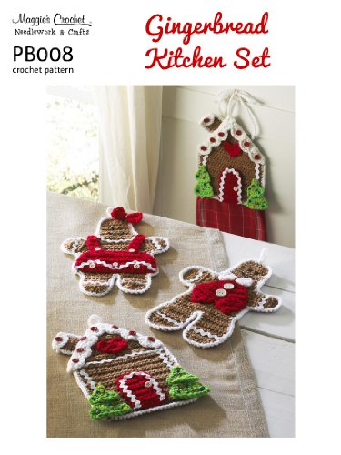 Crochet Pattern Gingerbread Kitchen Set Pb008 R Kindle - 