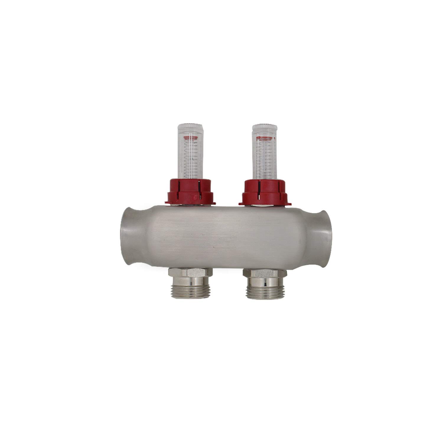 Underfloor Water Heating Manifold 2 3 4 5 6 7 8 9 10 11 12 Port with Flow Meter Regulator ufh Manifold for Multilayer Pipe pex (2 Port)