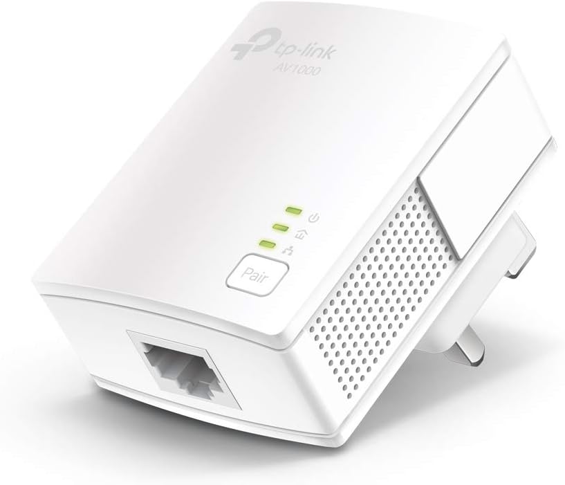 TP-Link TL-PA717KIT AV1000 Powerline Starter Kit, 1-Port Gigabit Powerline Network Adapters, HomePlug AV2 - Image 4