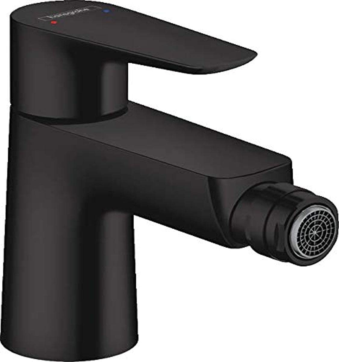 hansgrohe 71720670 Talis E Einhebel-Bidetmischer mit Zugstangen-Ablaufgarnitur Mattschwarz Single Lever Bidet Mixer tap, Matte Black