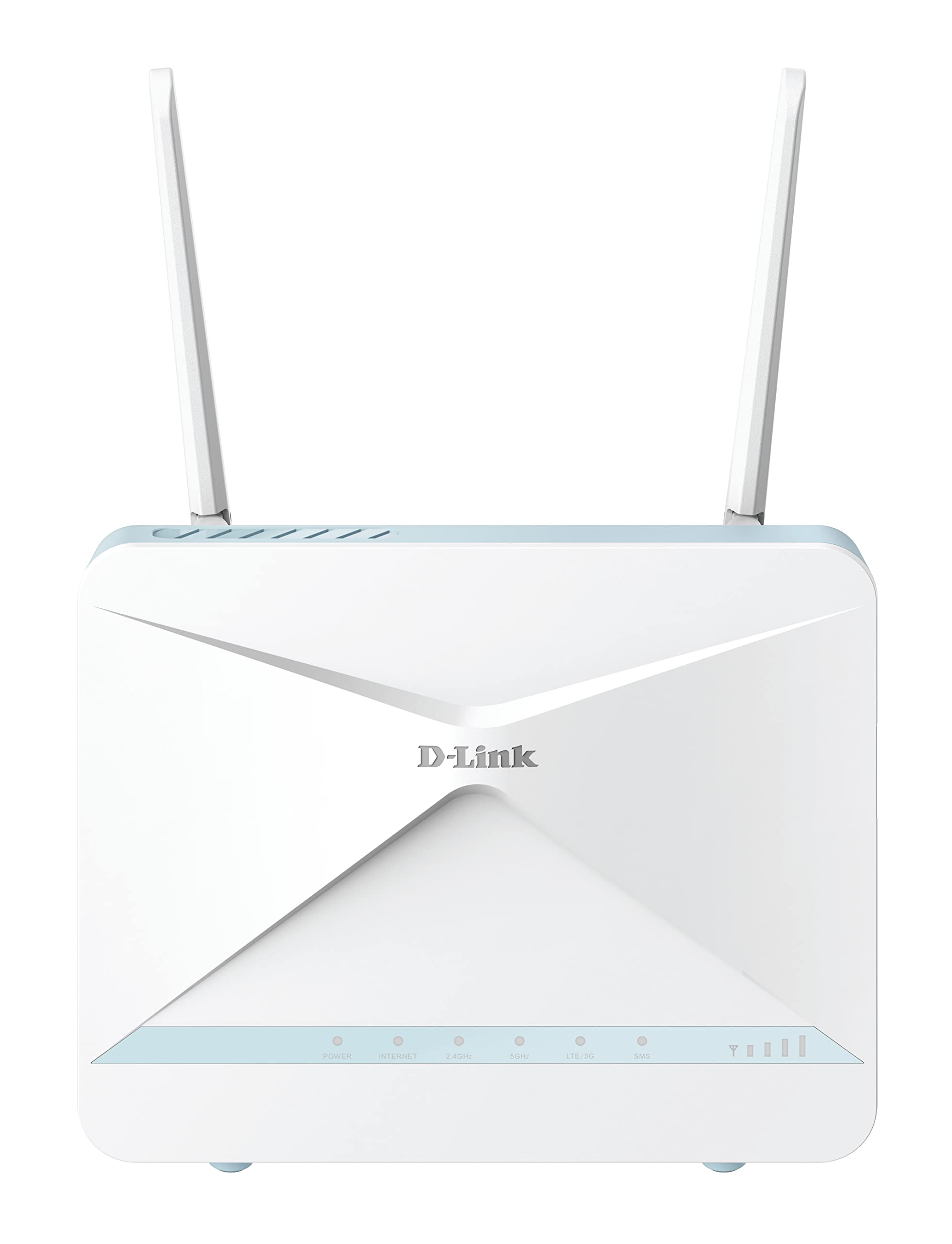 D-Link G416/B EAGLE PRO AI AX1500 4G+ Smart Router with 4G+ LTE Cat 6 Download Up to 300Mbps, Wi-Fi6, AI Traffic Optimiser, Gigabit Ports, WPA3, Wi-Fi Mesh support, Unlocked for All Networks.