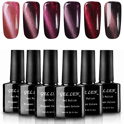 Gellen 3D Cat Eye UV LED Gel Nail Polish Kit 10ml 6 Colors Set Gellen 3D Cat Eye UV LED Gel Nail Polish Kit 10ml 6 Colors Set