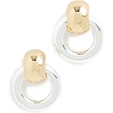 Jenny Bird Women's Mega Faye Knockers, Two-Tone, Gold, Silver, One Size