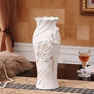 Jarrón de cerámica TV Decoración de la flor del florero de cerámica de