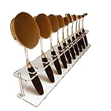 Cosmetic Shelf Tool,TOOPOOT 10pc Oval Makeup Brush Holder Drying Rack Organizer (Lattices)