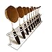 Cosmetic Shelf Tool,TOOPOOT 10pc Oval Makeup Brush Holder Drying Rack Organizer (Lattices)