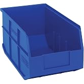 Quantum Storage SSB443 Stackable Shelf Bins Part Organizer - 14" x 8-1/4" x 7" - 12 Pack