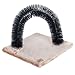 Favorite® Cat Self Grooming Arch/ Arch Cat Self Groomer with Square Fleece Base/ Cat Toy With Grooming Brush