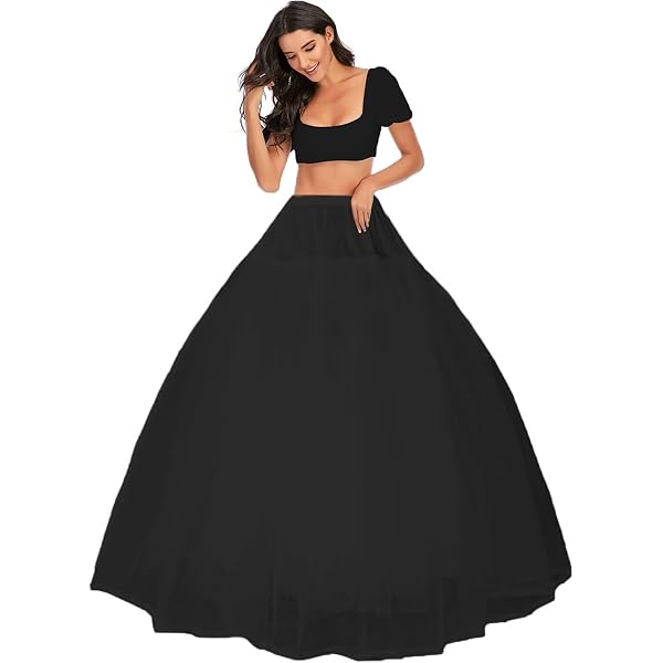 Women's Mermaid Petticoat Crinoline Fishtail Wedding Skirt Half Slips  Shaping Floor Length 1 Ring Tail Underskirt(Black,00) at Amazon Women's  Clothing store