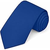Jacob Alexander Solid Color Mens Tie - Soft-lined Necktie - Timeless Formal Look for Weddings and Business - (Regular Size)