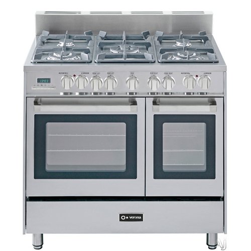 Verona VEFSGE365DSS 36 inch Double Oven Dual Fuel in