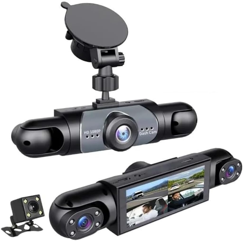 Photo 1 of ?128GB-New Launch Special? Saker 4 Channel Dash Cam for Cars, 4K Front & 1080P Interior Rear Side Cameras, 360° Full View System with Night Vision, Parking Mode, Loop Recording (with 128GB SD Card)