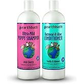 earthbath, Ultra-Mild Puppy Shampoo and Oatmeal & Aloe Conditioner - Best Dog Shampoo and Conditioner, Made in USA, 100% Crue
