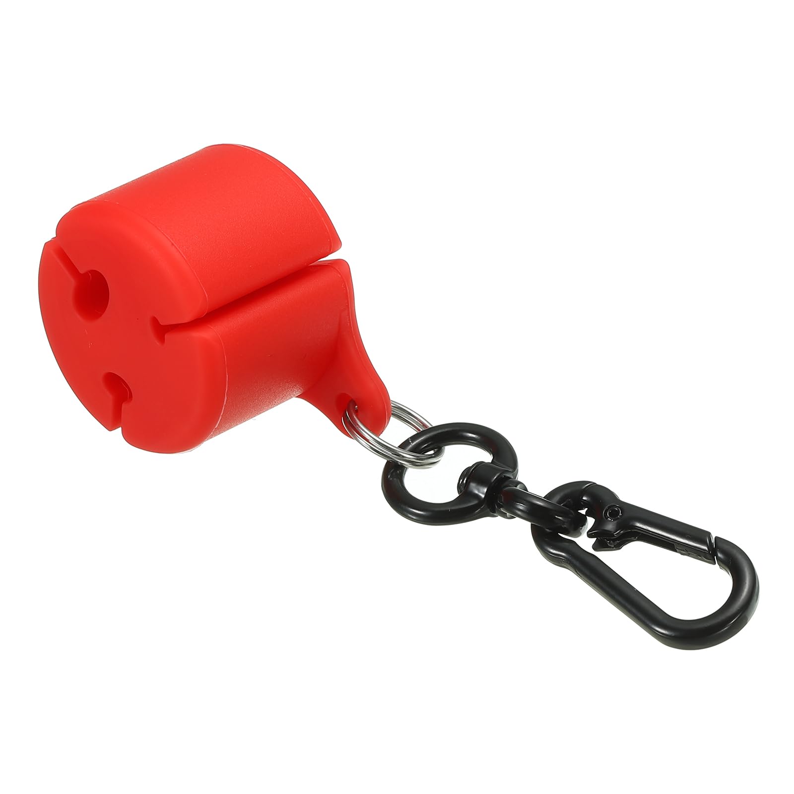 PATIKIL Fishing Rod Fixed Ball, Silicone Fishing Rod Clips Creek Rod Clip Wearable Fishing Pole Holder Storage with 1Pcs Lanyard Buckle for Fly Fishing Rod Accessories, Red