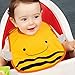 Skip Hop Zoo Infant and Toddler Tuck-Away Bib, Brooklyn Bee, Multi (DISCONTINUED BY MANUFACTURER)