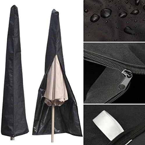 Outdoor Patio Umbrella Cover Waterproof 79.7inch Length Parasol Cover Patio Umbrella Protector with Zipper Fits 7ft to 11ft Banana Cantilever Parasol Umbrellas