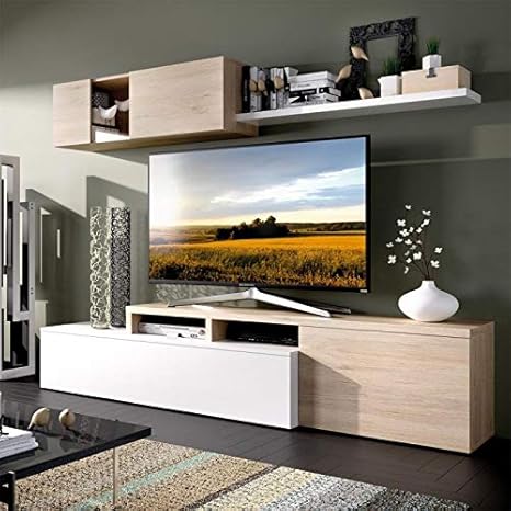 Muebles de salon blanco y gris Los mejores muebles de salón.