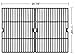 Music City Metals 66162 Gloss Cast Iron Cooking Grid Replacement for Select Grill Chef and Grill Master Gas Grill Models, Set of 2
