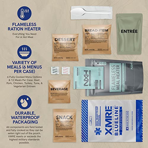 XMRE Blue Line MRE Meals Military 2022 Bulk Military Grade MREs For Survival Kits