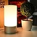 LUNSY LED Table Lamp, Touch Sensor Bedside Lamp, Dimmable Warm White Light and Color Changing RGB Lamps for Living Room&Bedroom