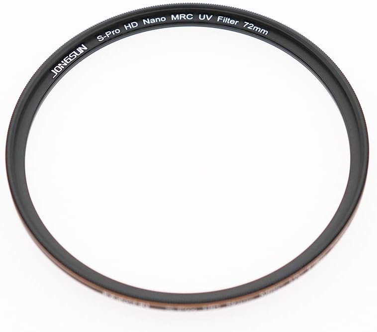 JONGSUN 72mm UV Filter, S-Pro HD Nano MRC16 Camera Ultraviolet Protection Filter, 16 Layers Multicoated, SCHOTT B270 - Image 4
