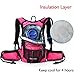 Miracol Hydration Backpack with 2L Water Bladder, Thermal Insulation Pack Keeps Liquid Cool up to 4 Hours, Perfect Outdoor Gear for Skiing, Running, Hiking, Cycling (Peach Pink)