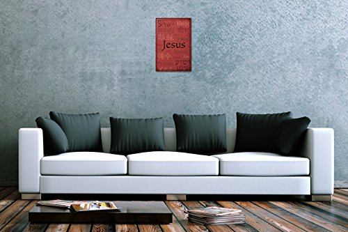 Tin Sign Church Jesus foreign languages - Thumbnail 2