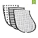 Ziggy Baby Muslin Burp Cloths, Burp Bib Set (3 Pack) Black + White