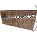QEES Large Wrench Roll, Wrench Organizer Roll, Wrench Roll up Pouch, Heavy Duty Waxed Canvas Tool Roll Pouch, Chef's Knife Roll, Rolling Tool Bag GJB011-brown
