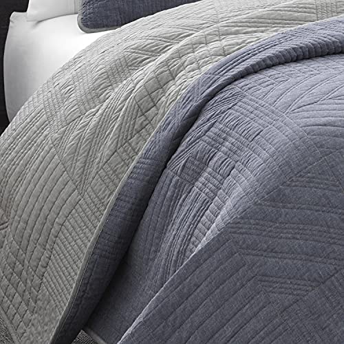 Eddie Bauer Twin Quilt Set, Reversible Bedding with Matching Sham