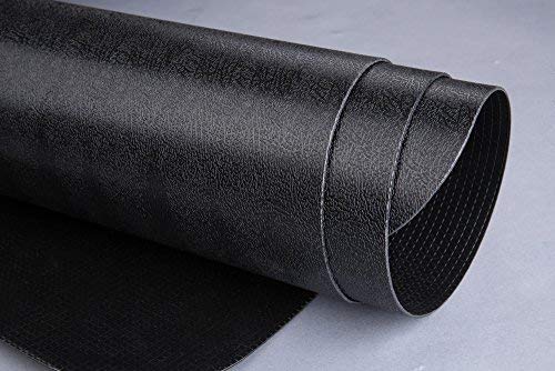 Office Chair Mat for Hard Floor : 35x47 inches Straight Edge Rectangular Sturdy Multi-Purpose Polyethylene + EVA Desk Mat for Home & Office Floor Protection - Black