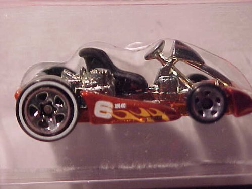 HOT WHEELS CLASSICS from 2004 * GO KART * #6 on side and rust-orange in color * See picture>