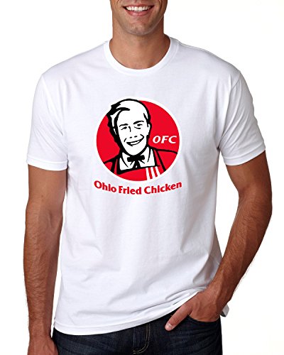 OFC Ohio Fried Chicken | Team 10 Unisex Tee Graphic T-Shirt, White, Large