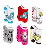 Monopoly Womens Socks Jail No Show 6 Pack (Fuchsia)