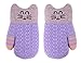 Arctic Paw Kids Gloves Winter Baby Gloves Girls Gloves Childrens Gloves Infant Mittens Outdoor Sherpa Lined Winter Mitten Gloves, Purple/Green