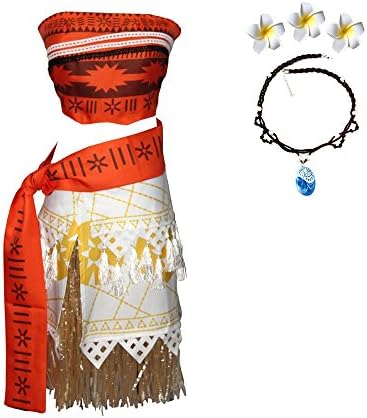 Gotu Palace Princess Costume Cinderella Dress Party Moana Adventure Outfit Halloween (Women L (US S), Mo)