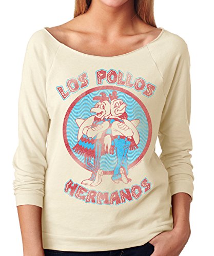 Womens Los Pollos Hermanos Breaking Bad Chickens 3/4 Sleeve Raglan T-Shirt