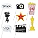 EBTOYS Hollywood Photo Booth Props 33 DIY Kits Paper Movie Photo Props on a Stick