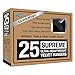Closet Complete Supreme Quality, Ultra-Heavyweight, 85-gram, Virtually-Unbreakable Velvet Hangers, Ultra-Thin, Space Saving, No-Slip Suit Hangers, 360° Spinning, Chrome Hooks, Black, Set of 25