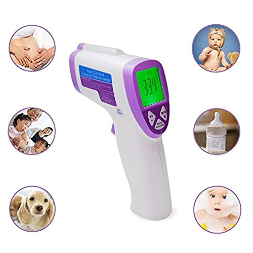 COSSCCI Infrared Digital Baby Thermometer, Non-Contact Electronic Forehead and Ear Thermometer for Baby, Infant, Toddler and Adults
