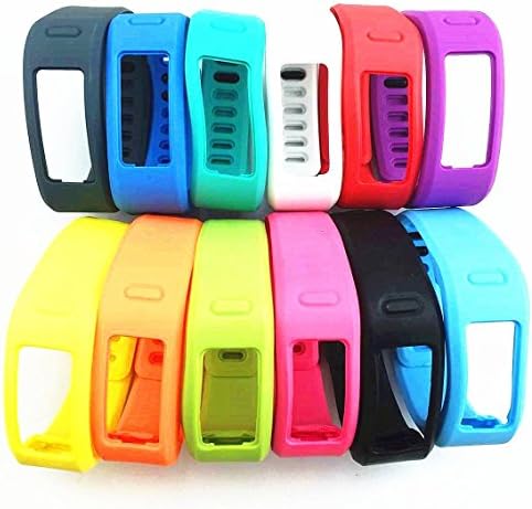 BEEK&amp; Set of 12 Colorful Replacement Fitness Wrist Bands for Garmin Vivofit with Clasps - Fitness Bracelet -(No Tracker, Replacement Bands Only) (small)